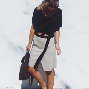 Black and Beige skirt